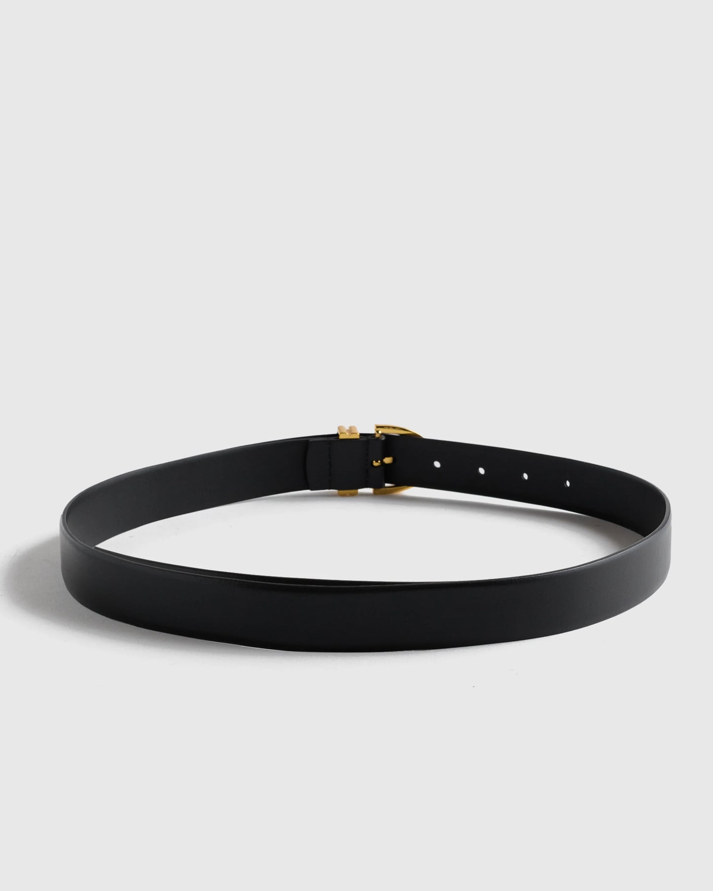 Alora European Leather Belt - XS / Black