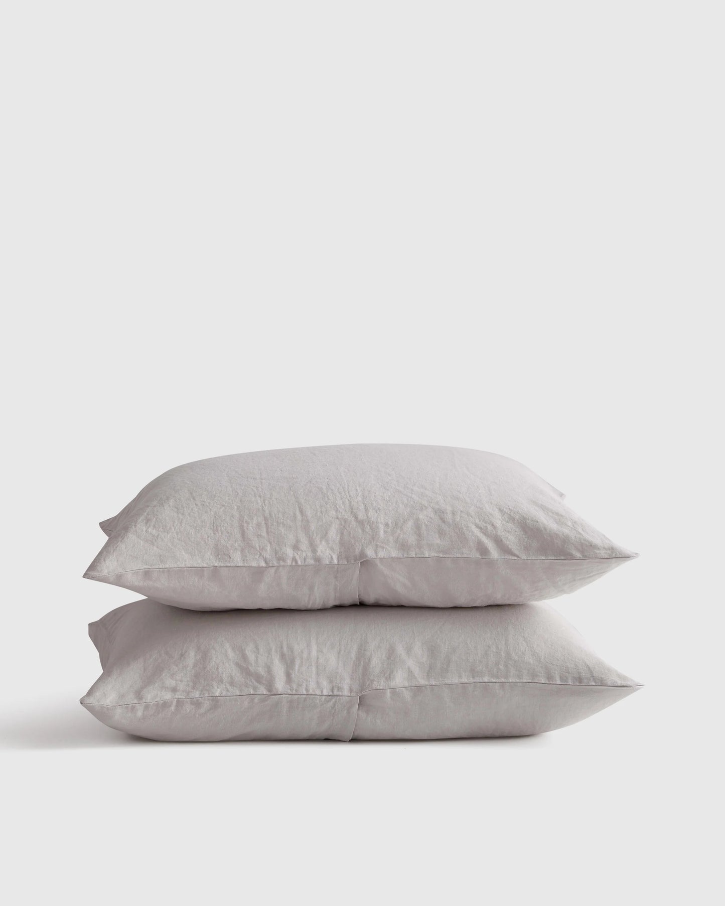 European Linen Sham Set - Standard / White
