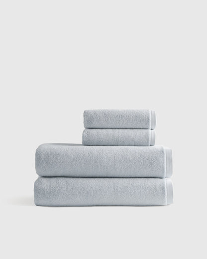 Plush Organic Turkish Cotton Bath Sheet Bundle (4 pieces) - One Size / White