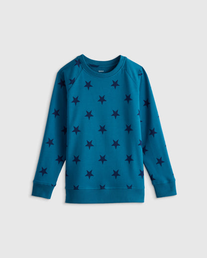 Organic Cotton French Terry Crew Neck Sweatshirt - 6 / Heart Graphic