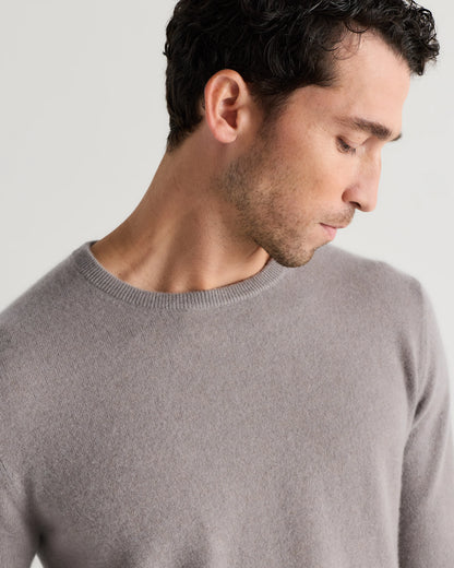 Mongolian Cashmere Crewneck Sweater - XS / Black