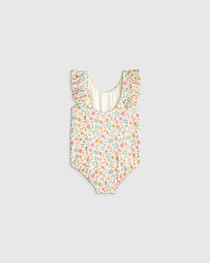 Ruffle One Piece Swimsuit - 2T / Soft Ditsy Floral