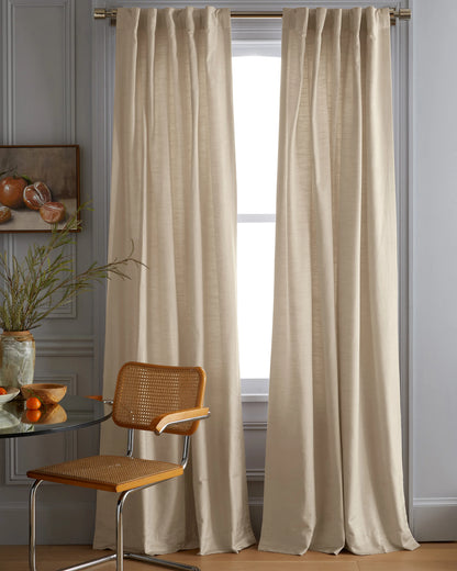 Luster Velvet Curtain - Single Panel - 48x84 / Champagne