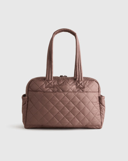 Transit Quilted Duffle Bag - One Size / Taupe Brown