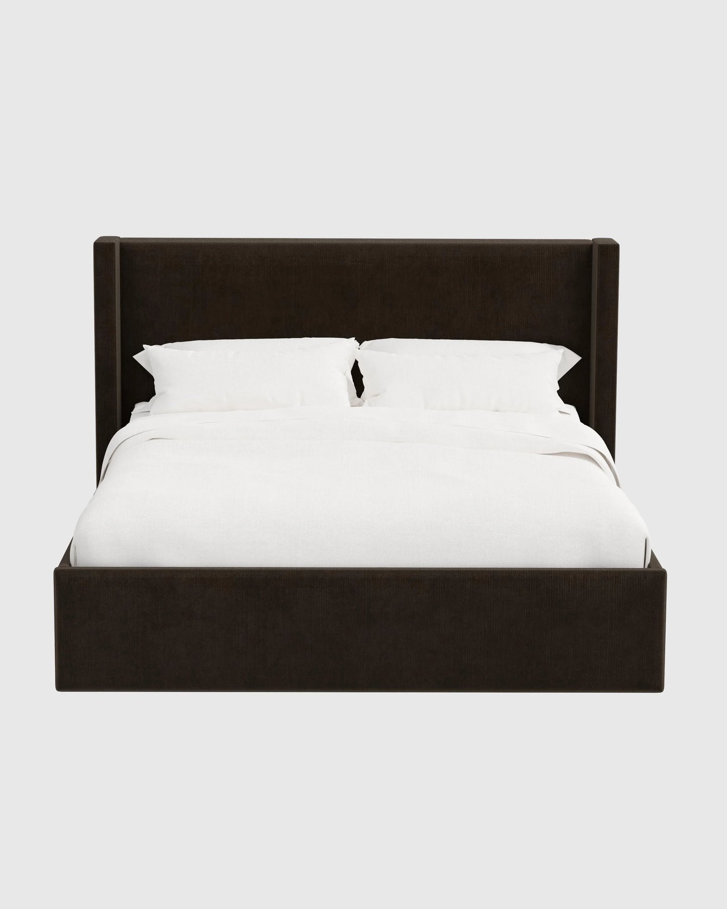 Wingback Bed in Performance Velvet - Full / Butterscotch