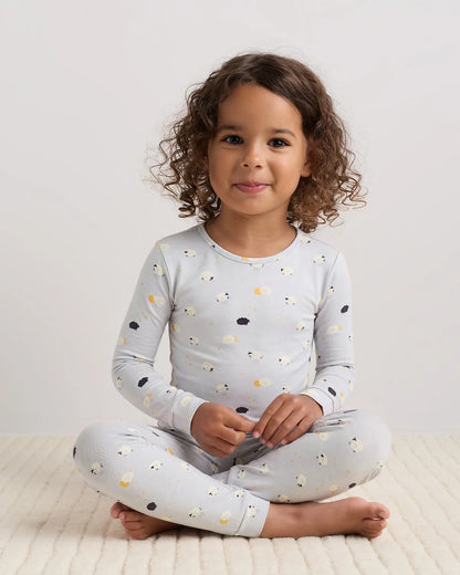 Bamboo Long Sleeve and Pant Pajama Set - 2T / Wildflower Dreams