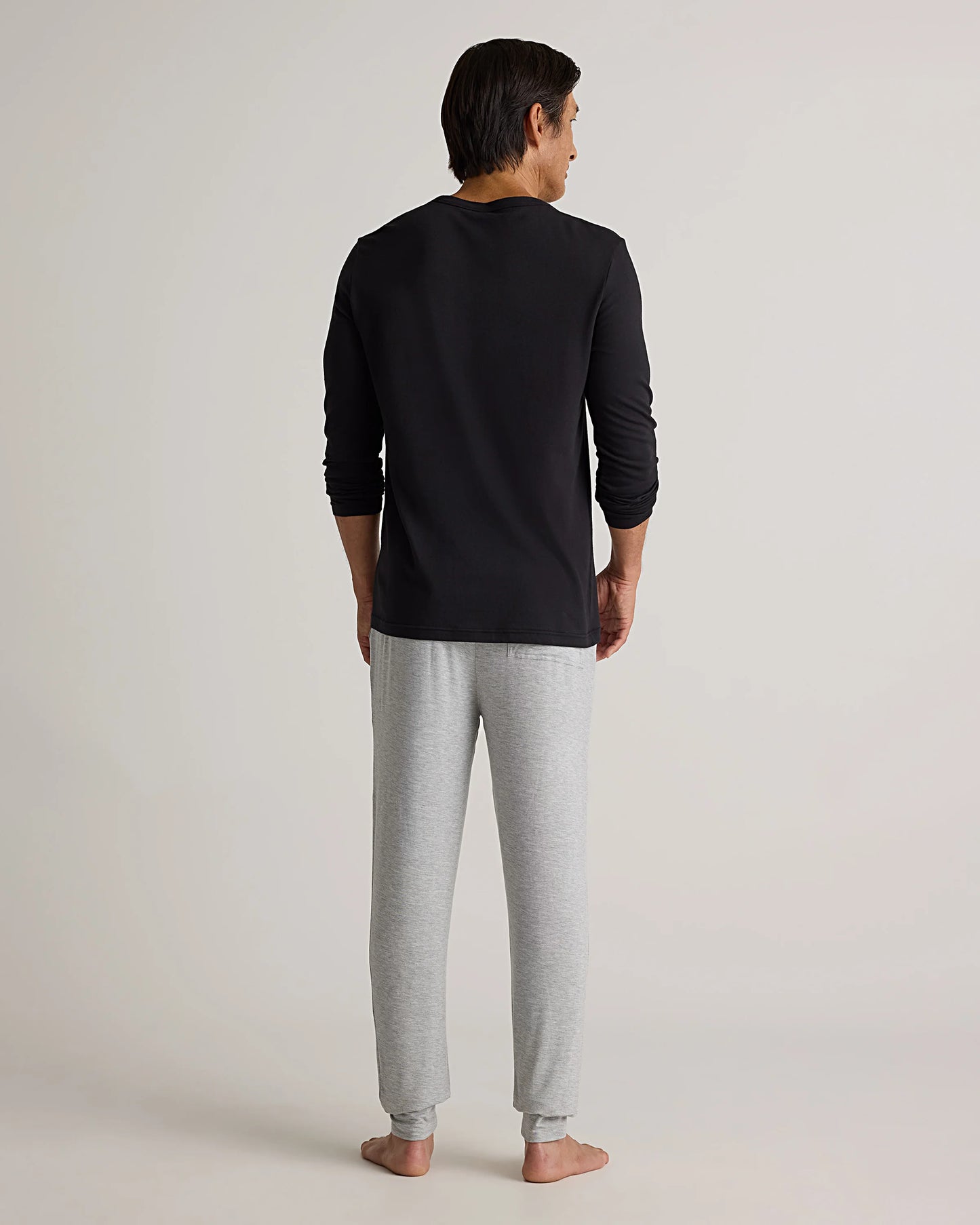 Bamboo Jersey Lounge Jogger - S / Heather Grey