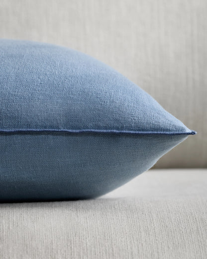 Contrast European Linen Pillow Cover - 12x20 / Sage/Pine