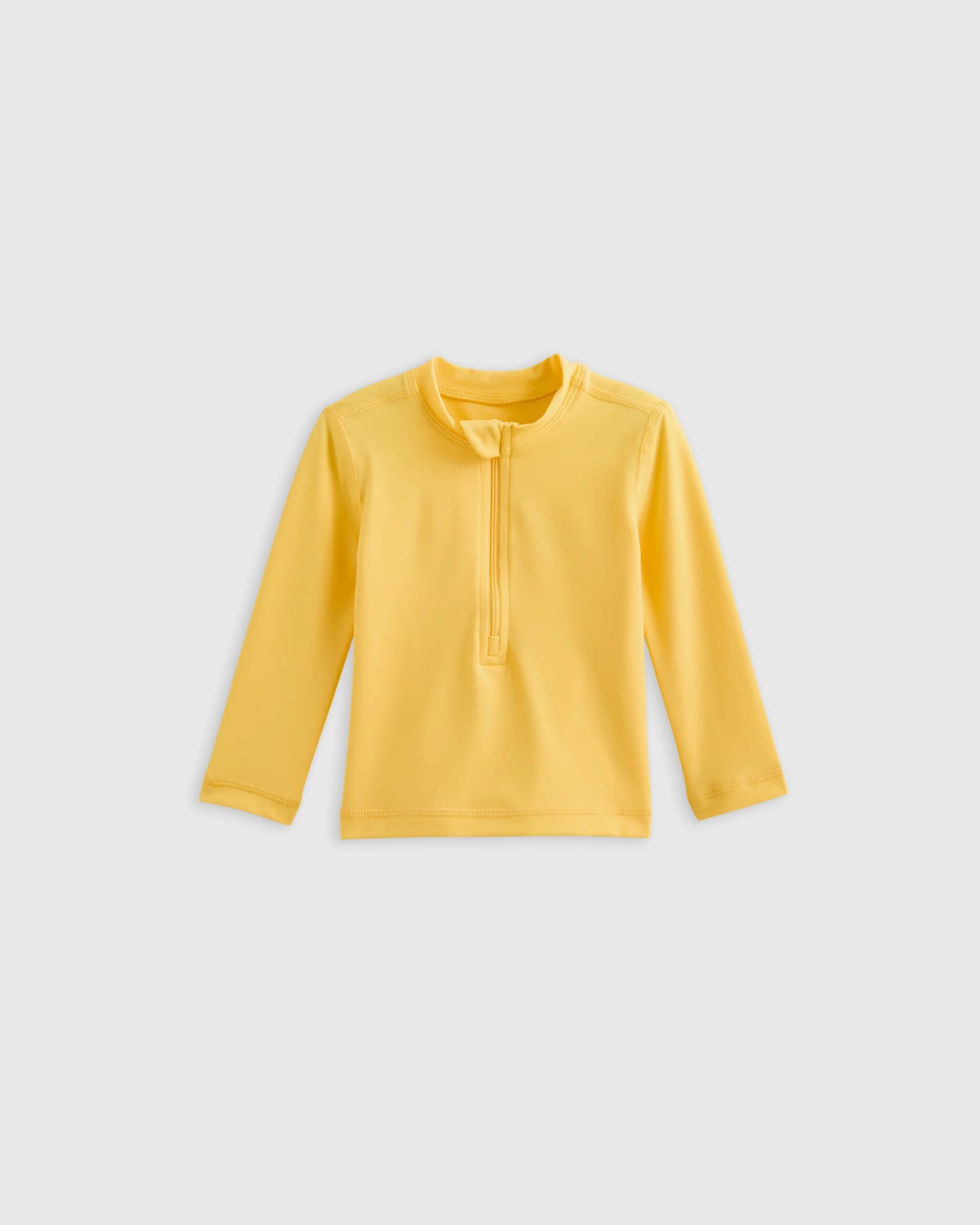 Long Sleeve Zip-Up Rash Guard - 0-3M / Yellow