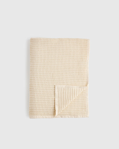 Organic Waffle Throw - 50x70 / Dried Sage