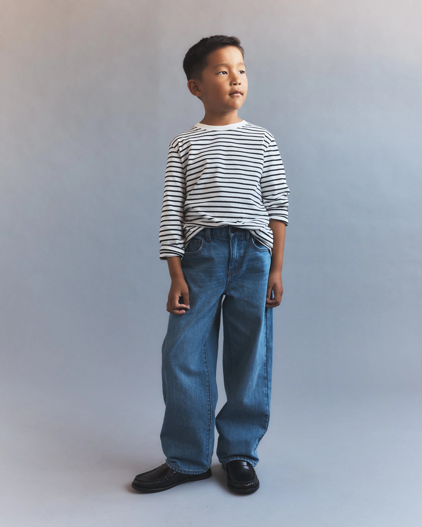 Boys Baggy Jeans - 6 / Medium Wash
