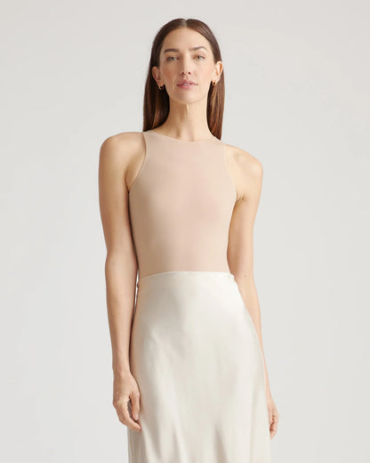 Second Skin High Neck Bodysuit - XS / Cocoa