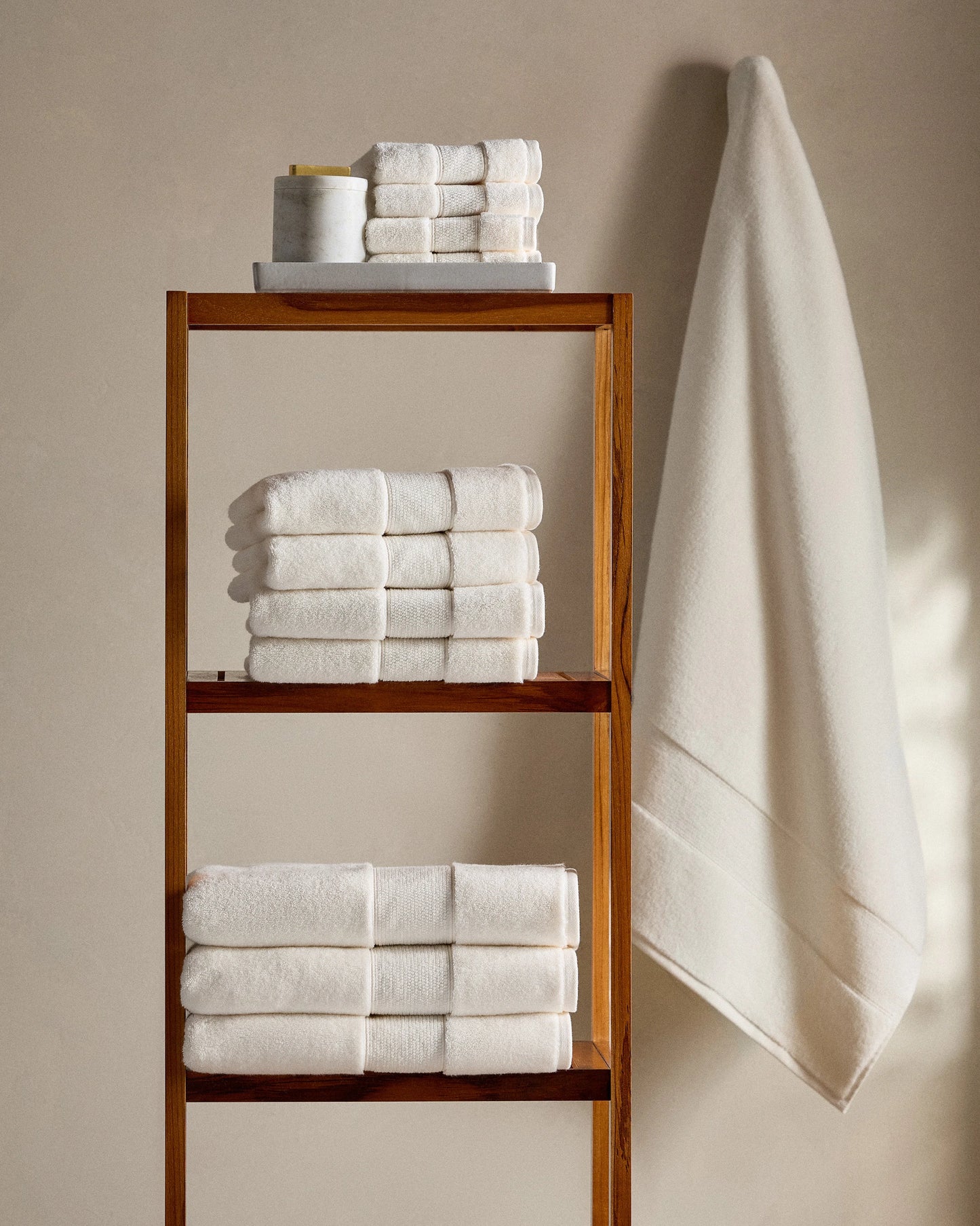 Classic Organic Turkish Cotton Washcloth (Set of 4) - One Size / White