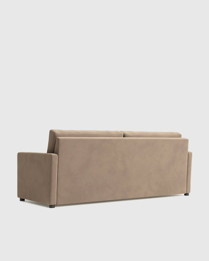 Brennan Sofa in Performance Velvet - 7ft / Taupe