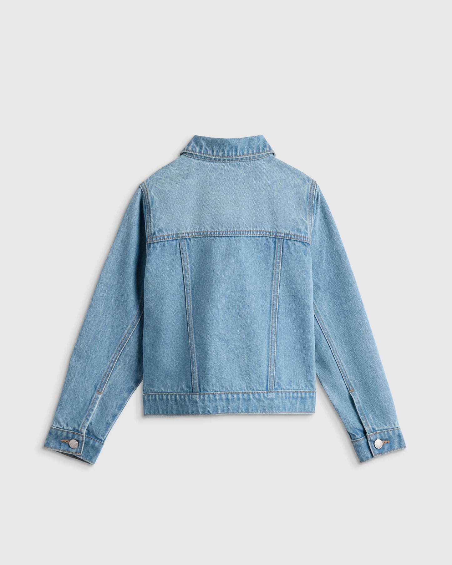 Girls 100% Organic Cotton Denim Jacket - 6 / Light Wash