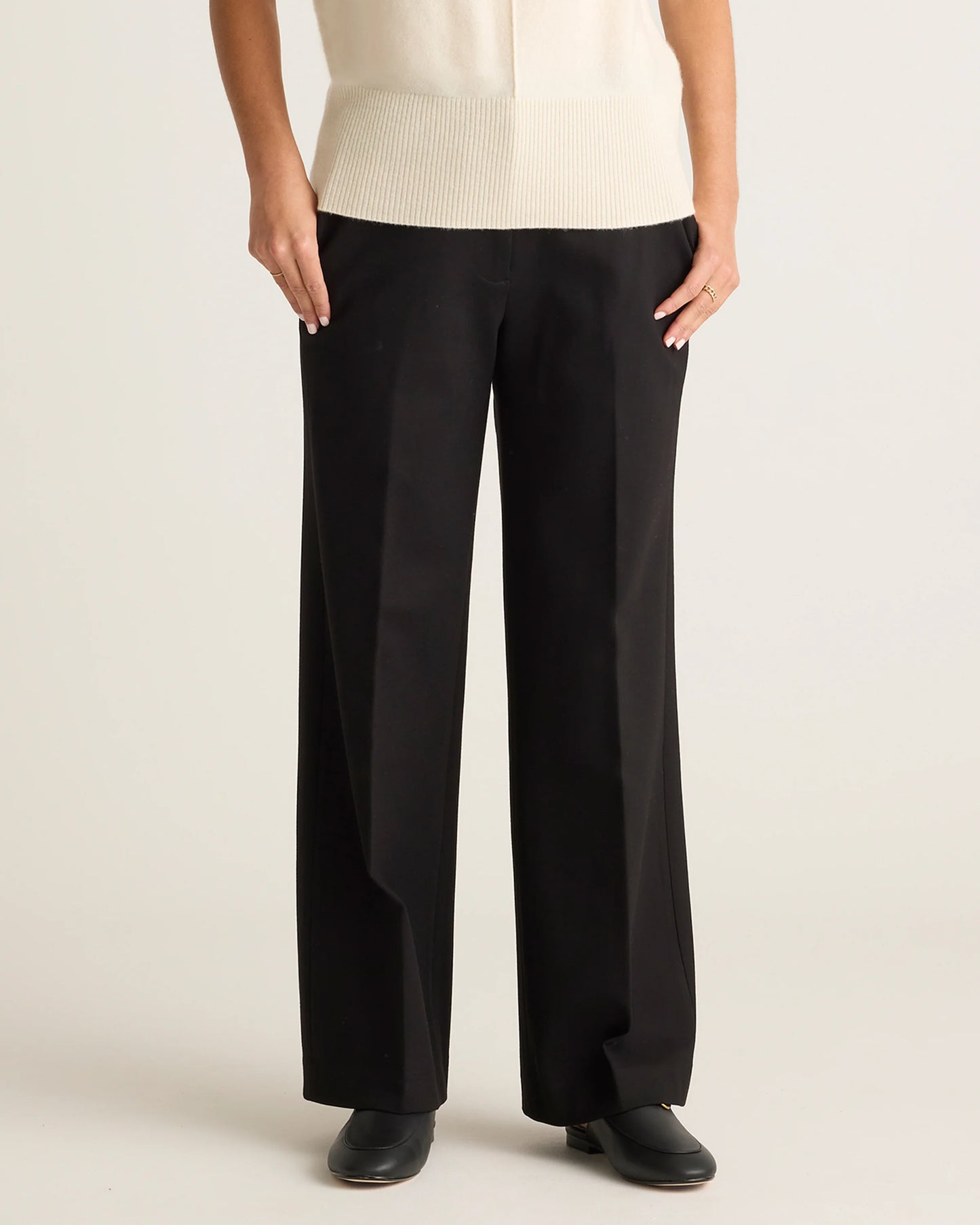Ultra-Stretch Ponte Trouser - 0 / Navy
