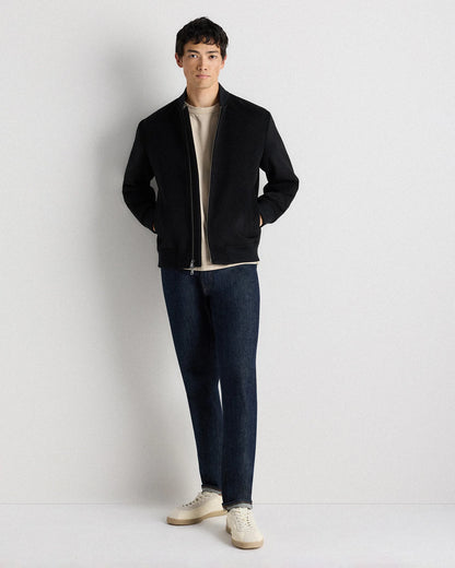 100% Mongolian Cashmere Bomber Jacket - S / Black