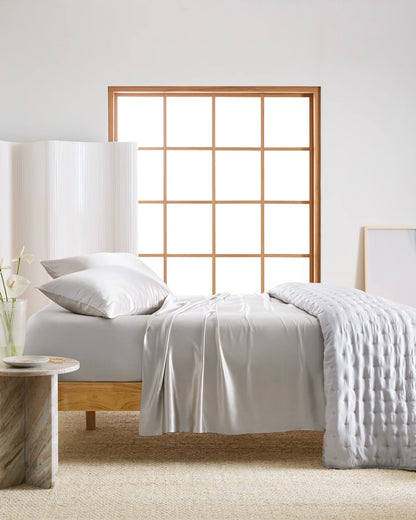 Mulberry Silk Flat Sheet - Queen / Ivory