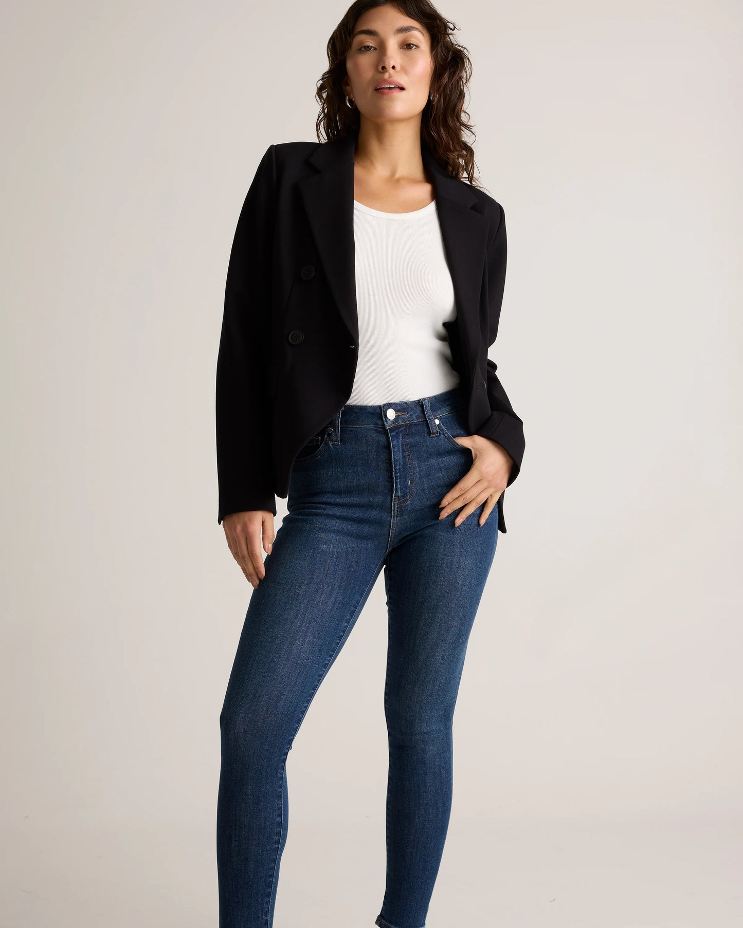 Bella Stretch Skinny Jeans - 24 / Black