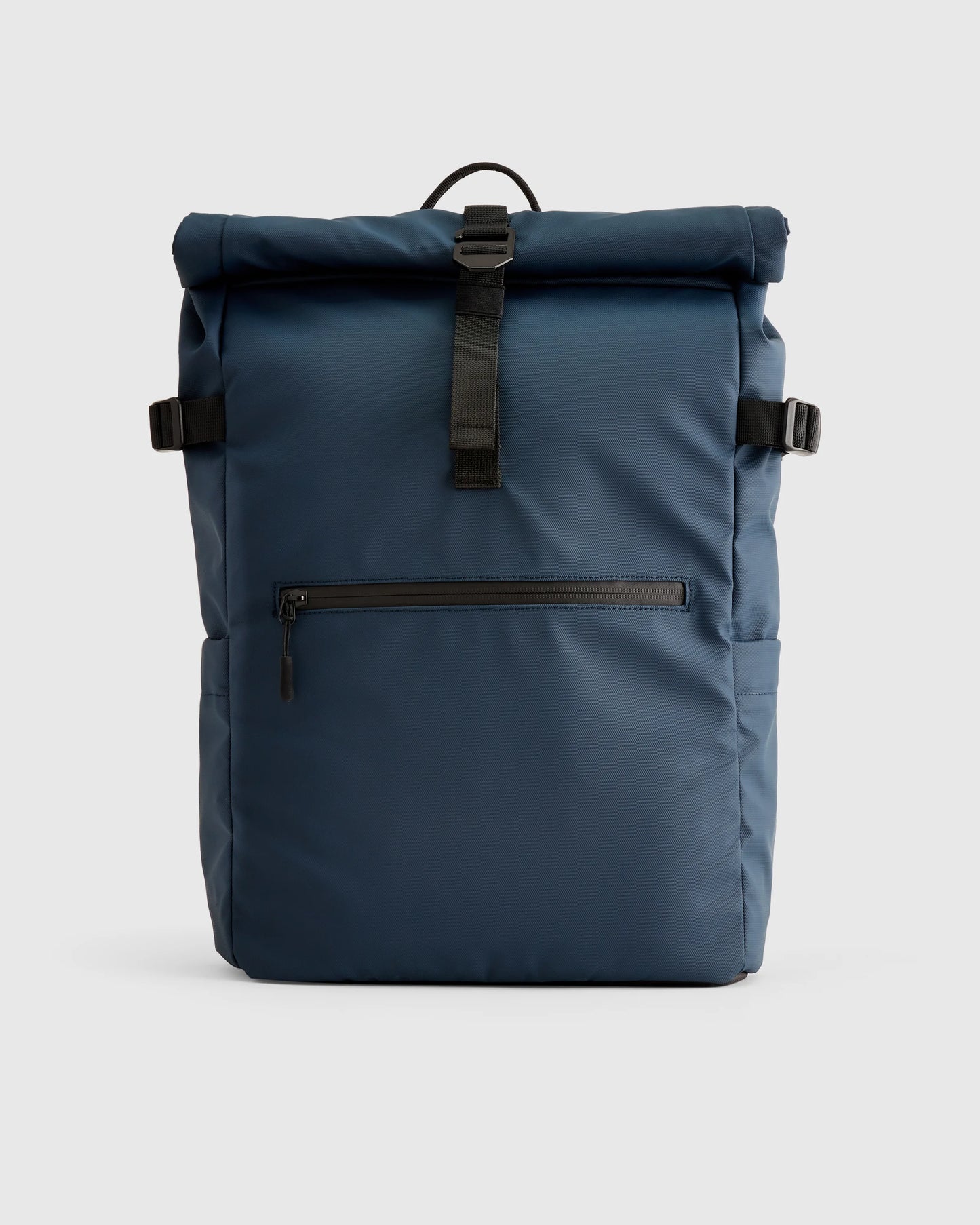 Weather Proof Roll-Top Backpack - One Size / Navy