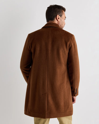 Camel Hair Double-Breasted Overcoat - S / Vicuna
