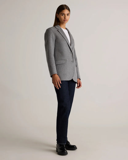 Double-Faced Merino Wool Soft Blazer - XS / Caramel