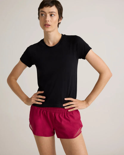 Seamless Waist-Length Tee - XS / Azul Blue