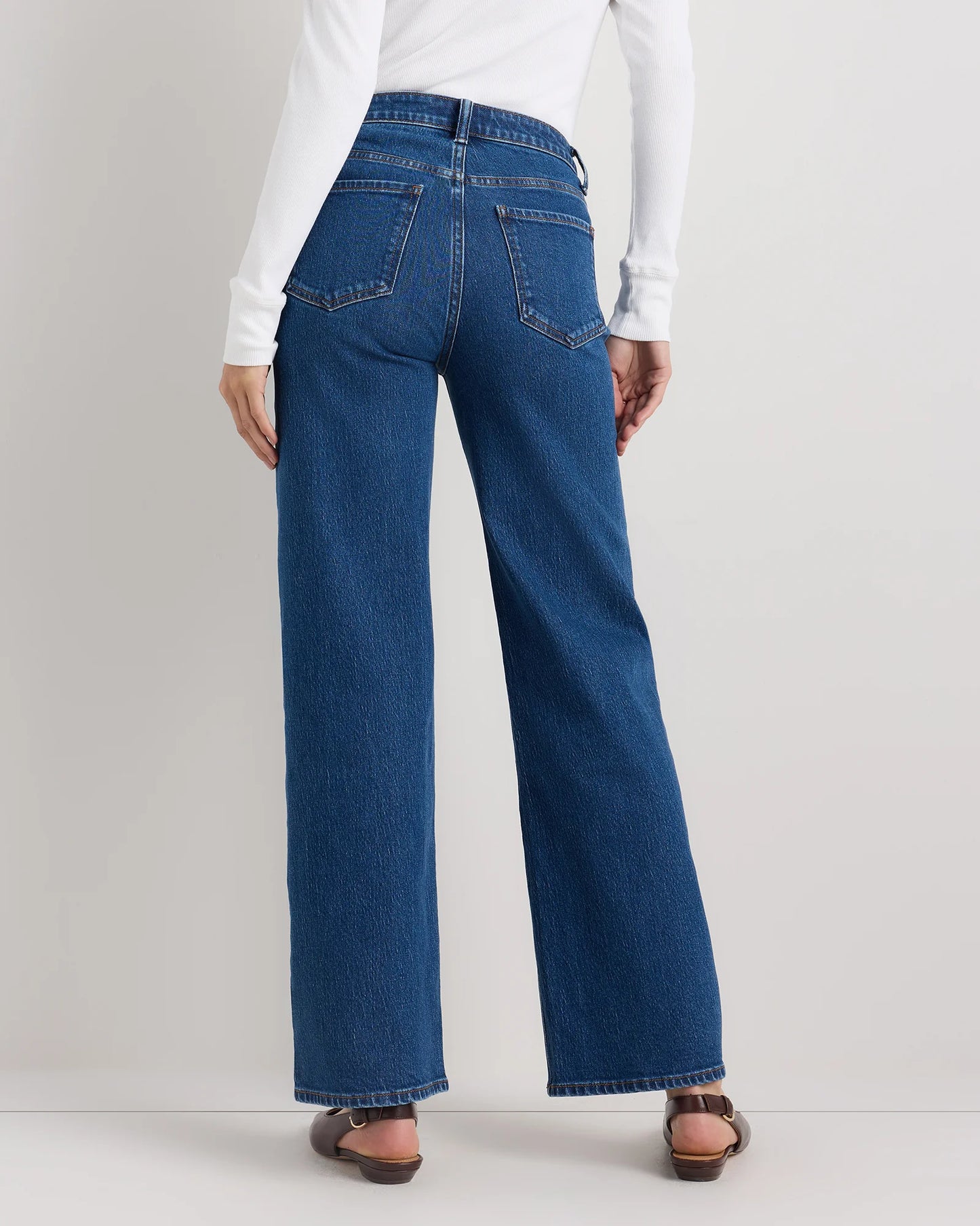 Bella Stretch Relaxed Straight Jeans - 24 / Atlantic Blue