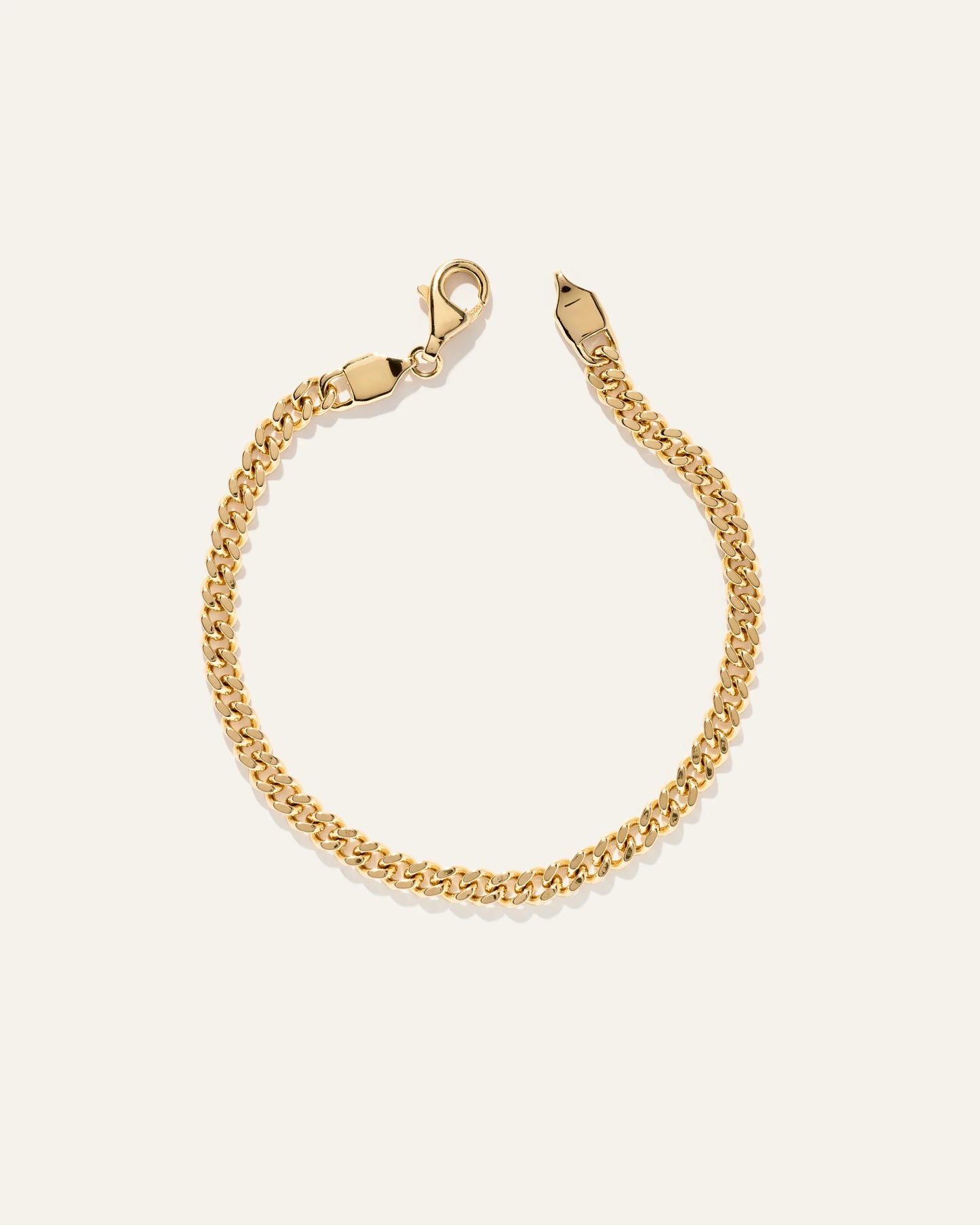 Cuban Curb Chain Bracelet - 7.5" / Gold Vermeil