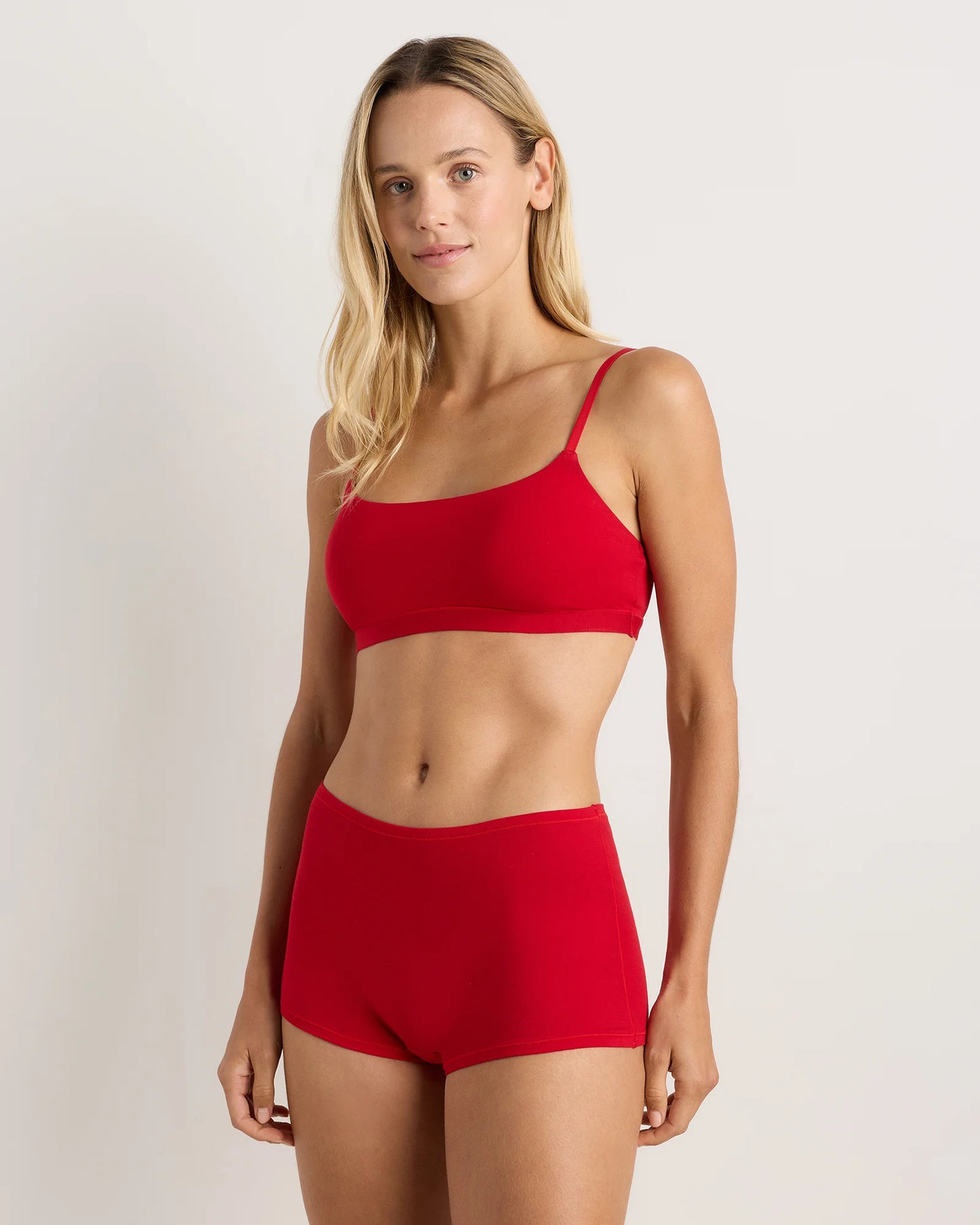 Organic Cotton Boyshort (6-pack) - XS / Black/Soft White/Ocean