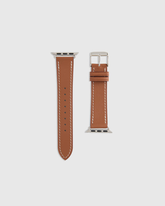 Leather Smartwatch Band - 38mm - 42mm / Cognac