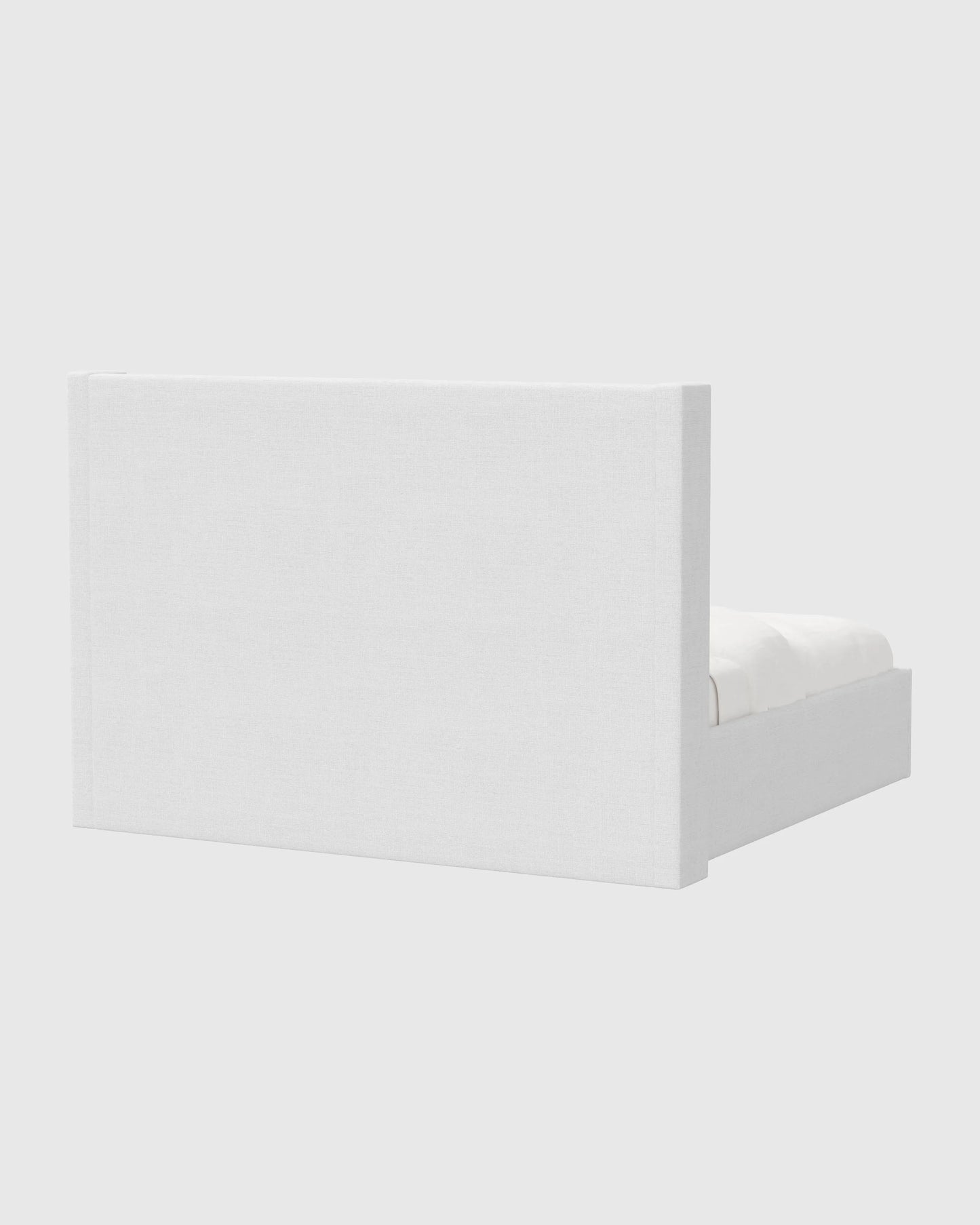 100% Linen Wingback Bed - Full / Canvas