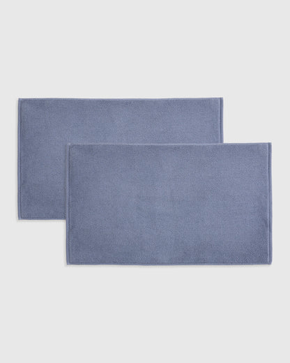 Turkish Cotton Bath Mat Bundle - One Size / White
