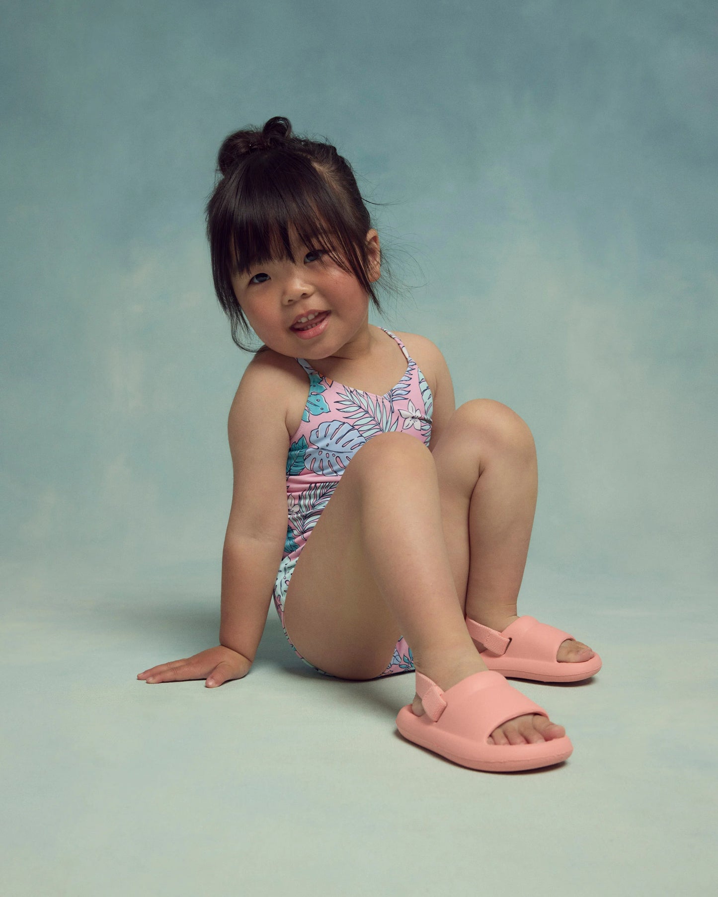One-Piece Swimsuit - 2T / Wavy Fish