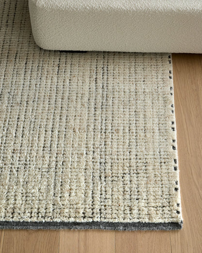 Ares Hand-Knotted Wool Rug - 3' x 5' / Ivory/Charcoal