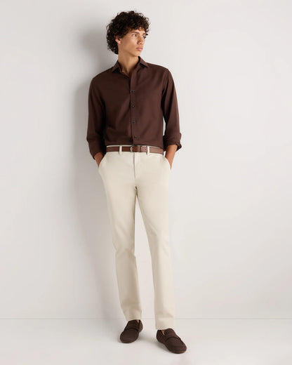 Organic Cotton Stretch Chino Pants - Slim - 30X30 / Stone