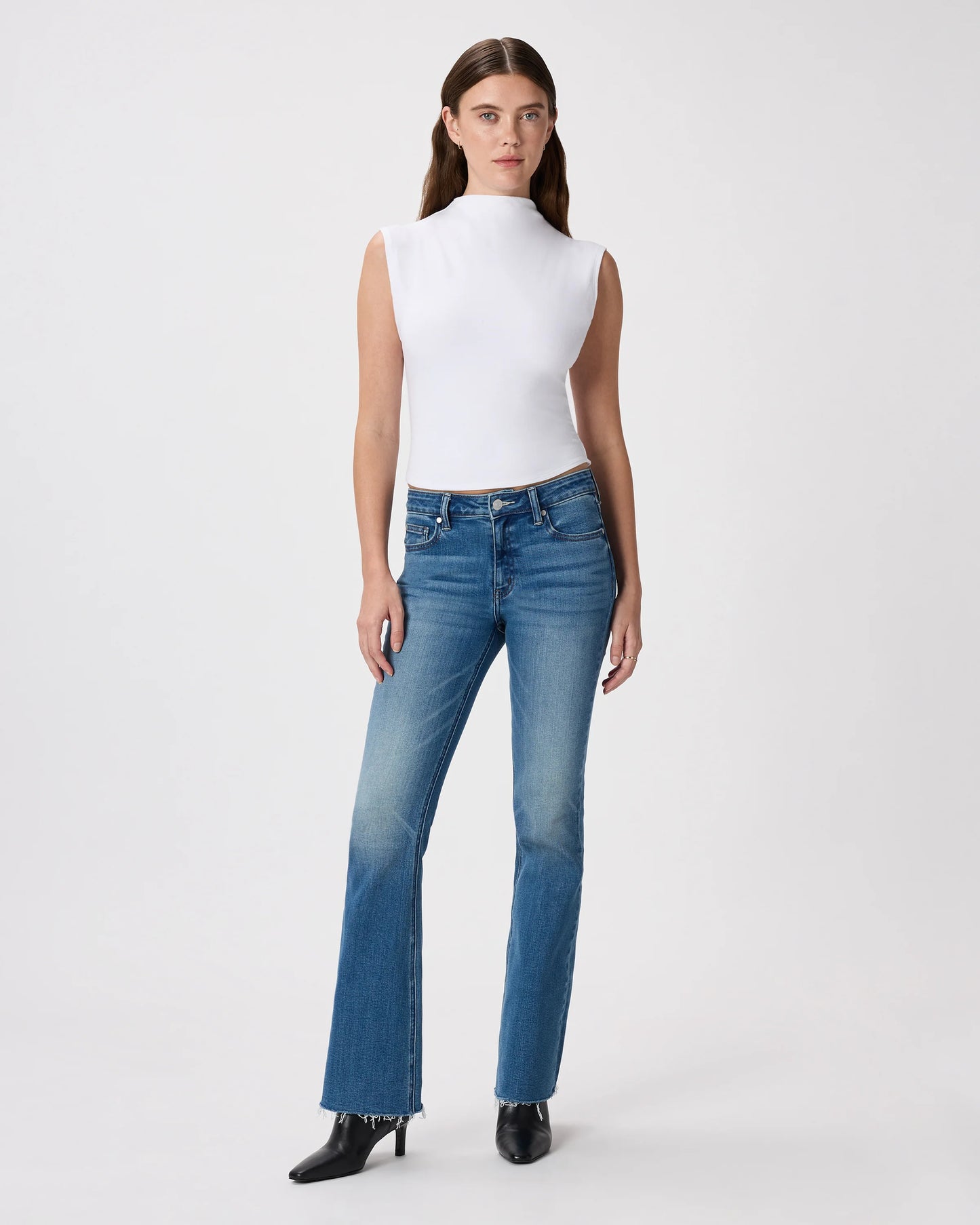 Luna Stretch Flare Jeans - 24 / Black