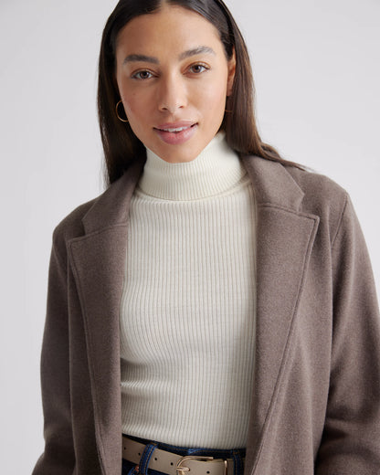 100% Organic Cotton Knit Blazer - XS / Heather Dove Grey