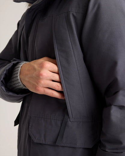 Responsible Down Hooded Parka - S / Storm Blue