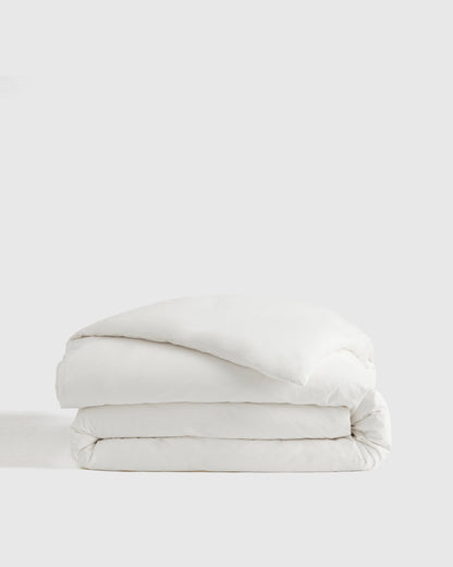 Organic Brushed Cotton Duvet Cover - Twin / Toffee