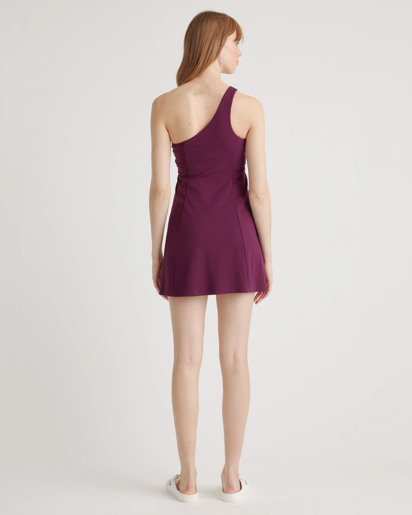 Ultra-Form One-Shoulder Active Dress - XS / Plum