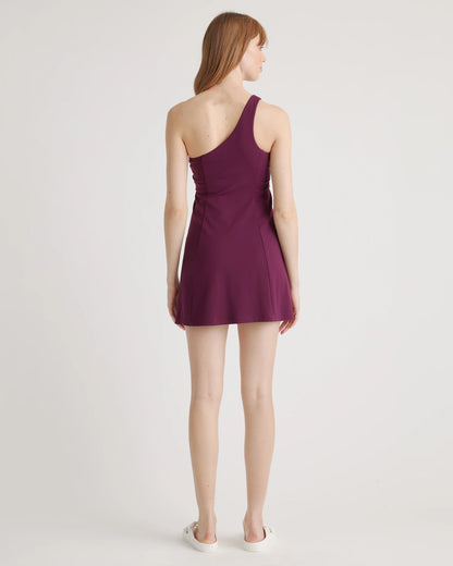Ultra-Form One-Shoulder Active Dress - XS / Plum