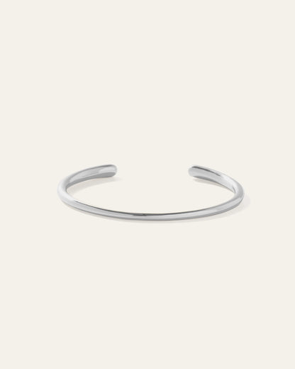 Open Contour Cuff Bracelet - One Size / Gold Vermeil