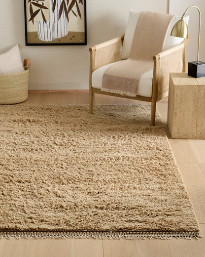 Dover Wool Shag Rug - 5' x 8' / Natural