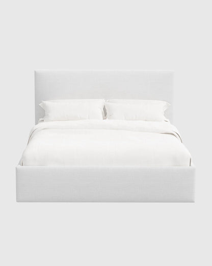 100% Linen Square Bed - Full / Canvas