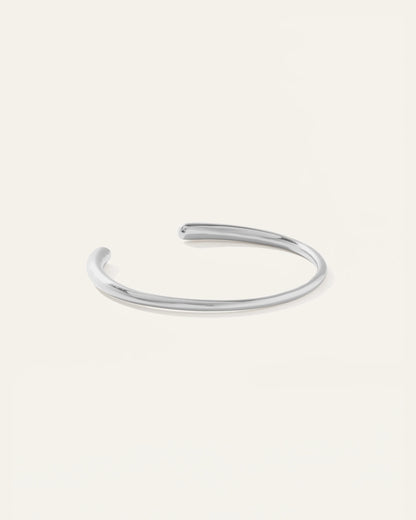 Open Contour Cuff Bracelet - One Size / Gold Vermeil