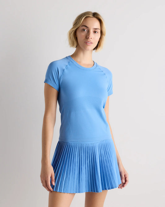 Seamless Waist-Length Tee - XS / Azul Blue