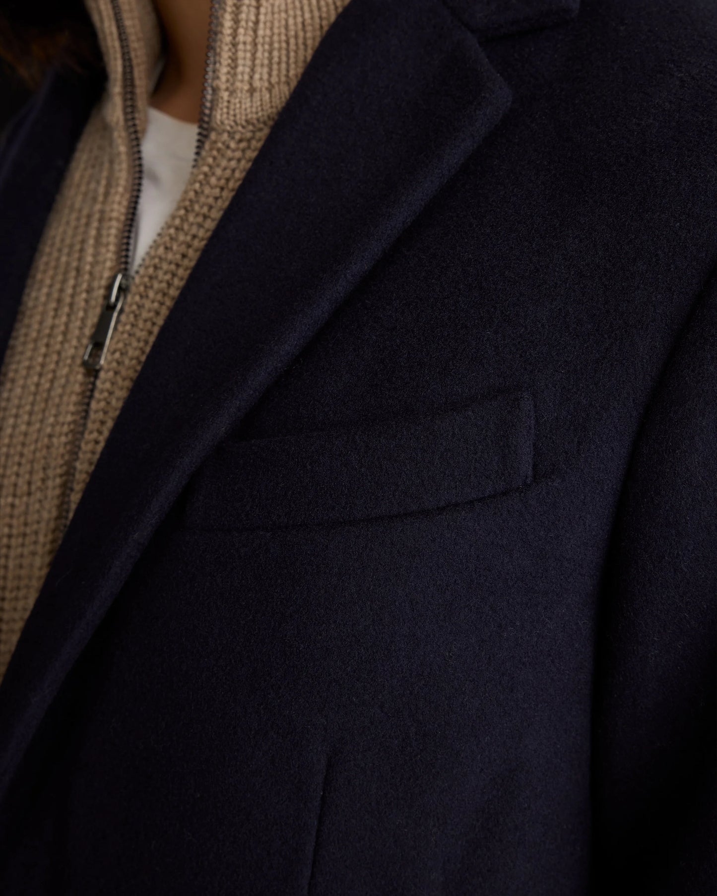 Italian Wool Overcoat - S / Heather Charcoal