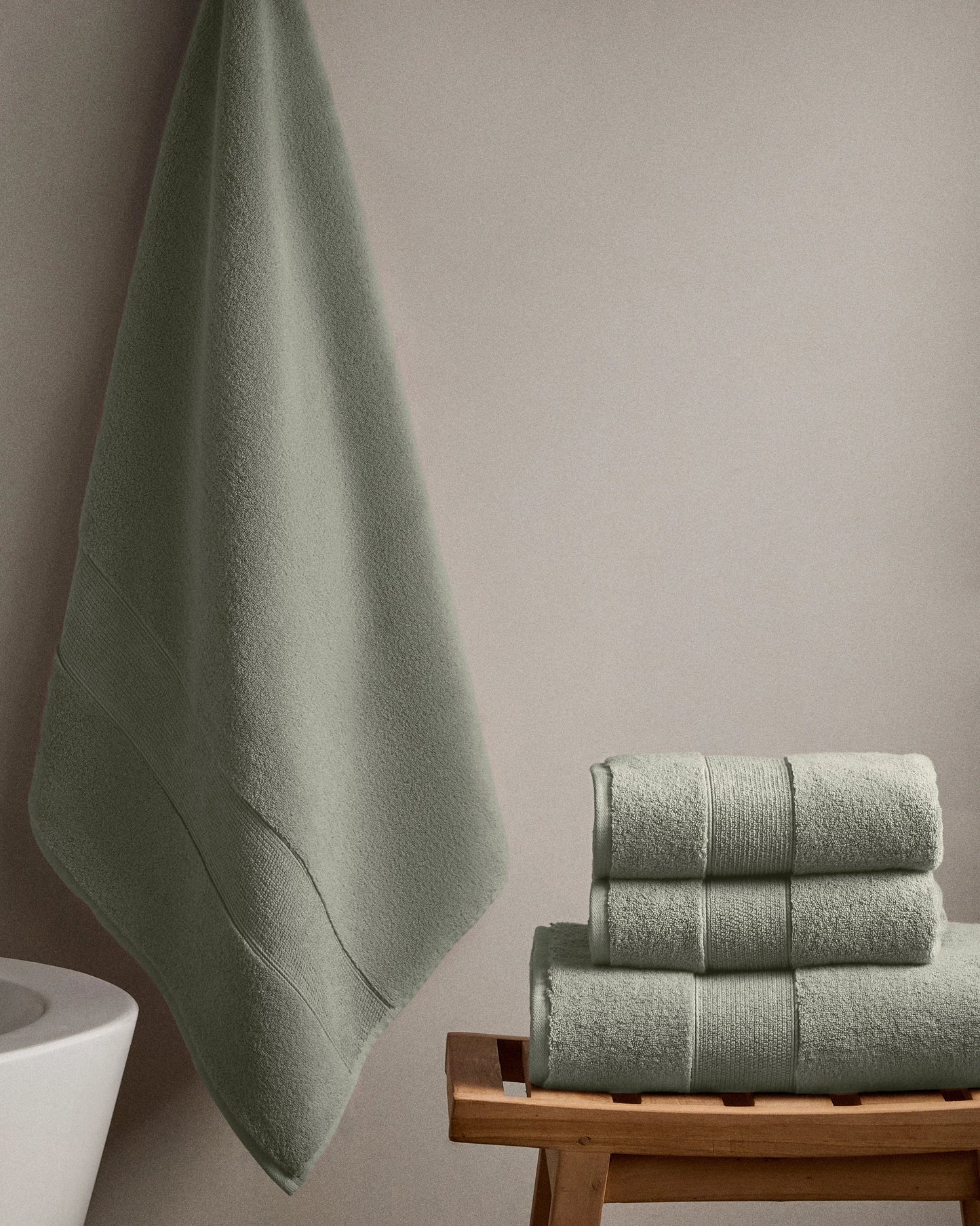 Classic Organic Turkish Cotton Bath Bundle (4 pieces) - One Size / White