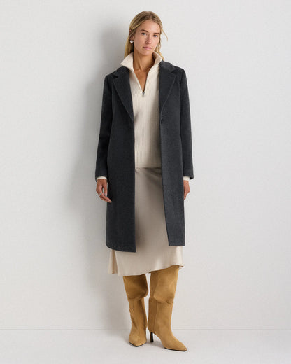 Wool Cashmere Blazer Coat - XS / Mocha Brown